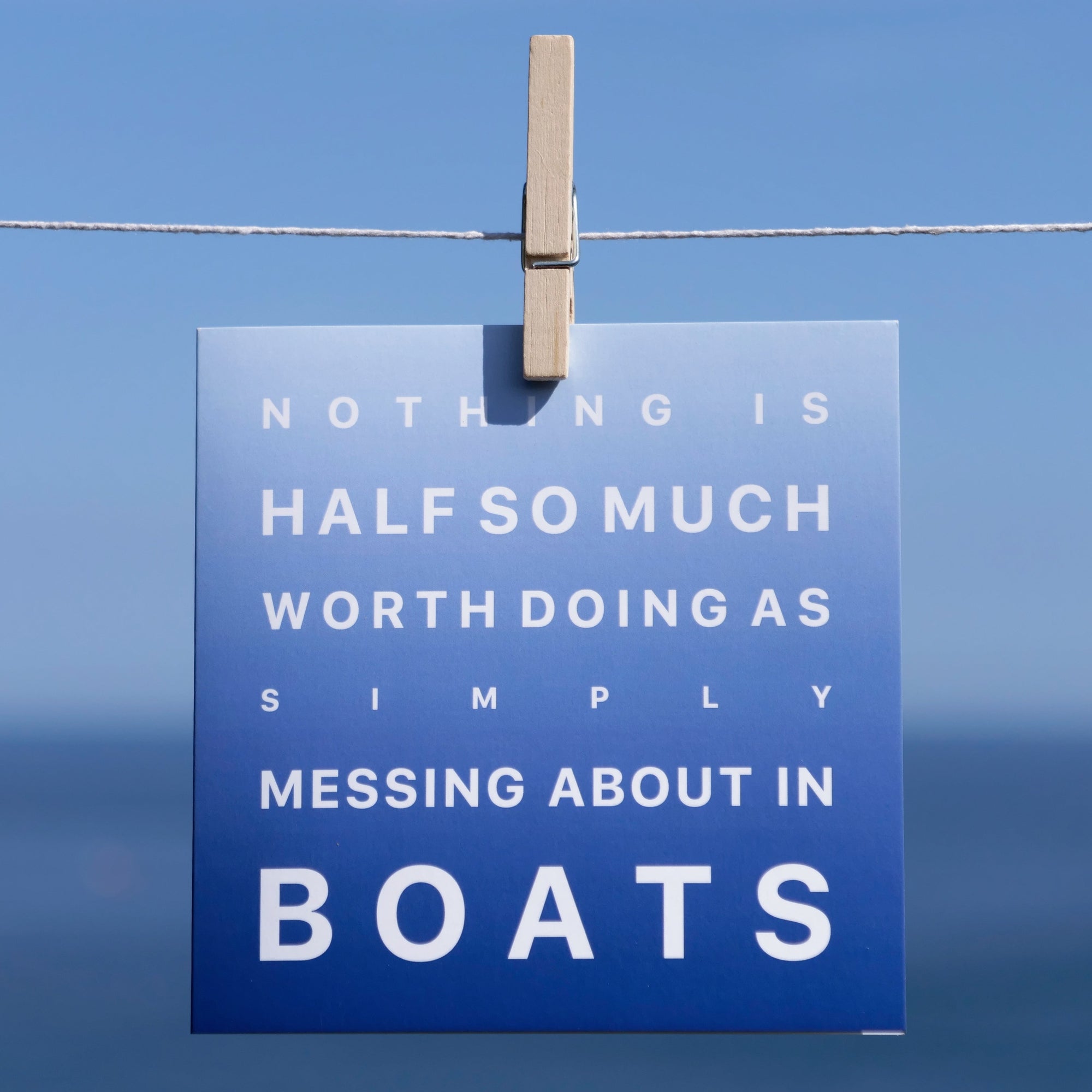 Messing About in Boats - Greeting Card-SeaKisses