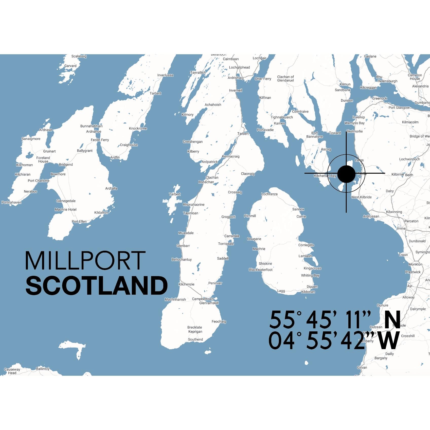 Millport Landmark Map-SeaKisses
