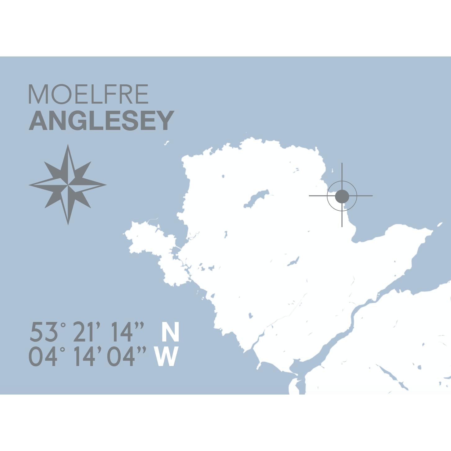 Moelfre Coastal Map Print-SeaKisses