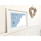 Morte Point Coastal Map Print-SeaKisses