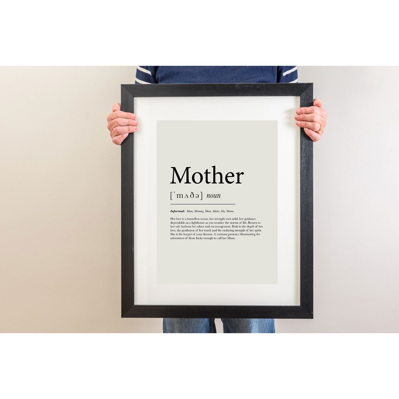 Mother Definiton Typographic Print-SeaKisses