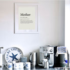 Mother Definiton Typographic Print-SeaKisses