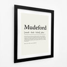 Mudeford Definition Typographic Print-SeaKisses