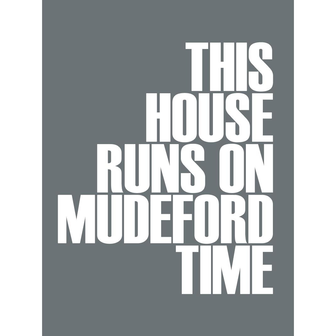 Mudeford Time Typographic Print-SeaKisses