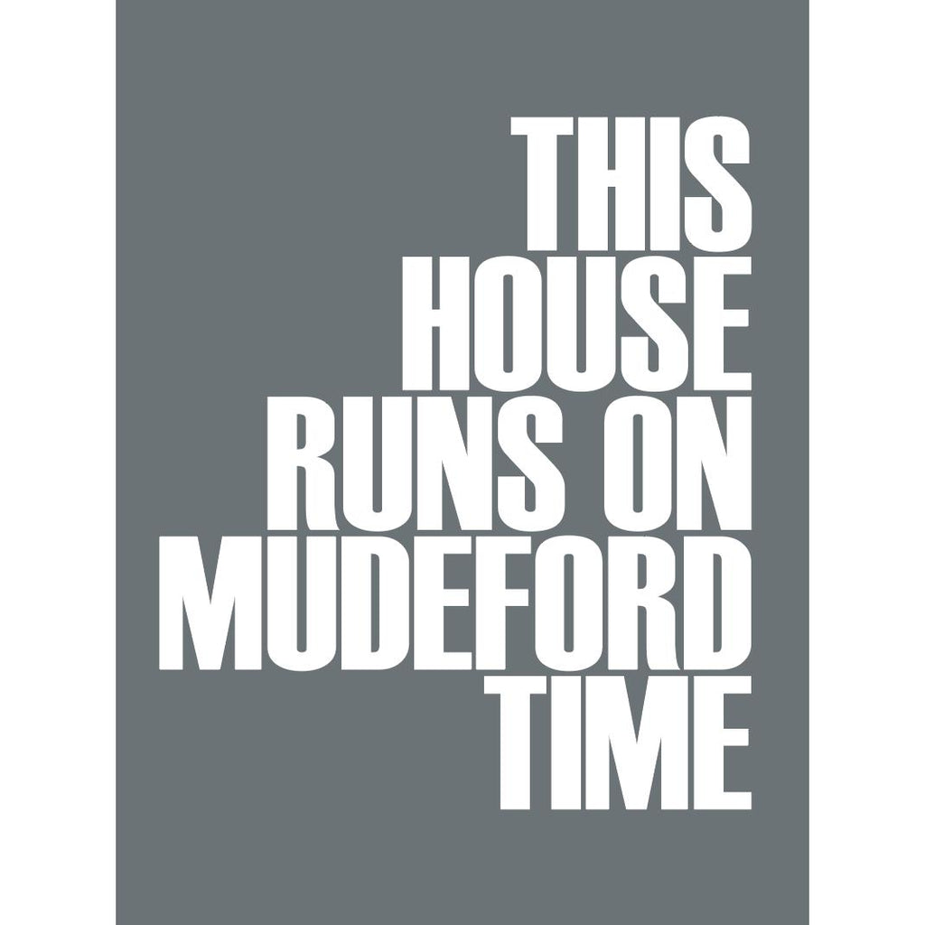 Mudeford Time Typographic Travel Print- Coastal Wall Art /Poster-SeaKisses
