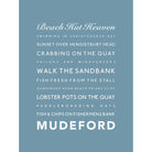 Mudeford Typographic Print-SeaKisses