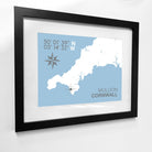 Mullion Coastal Map Print-SeaKisses