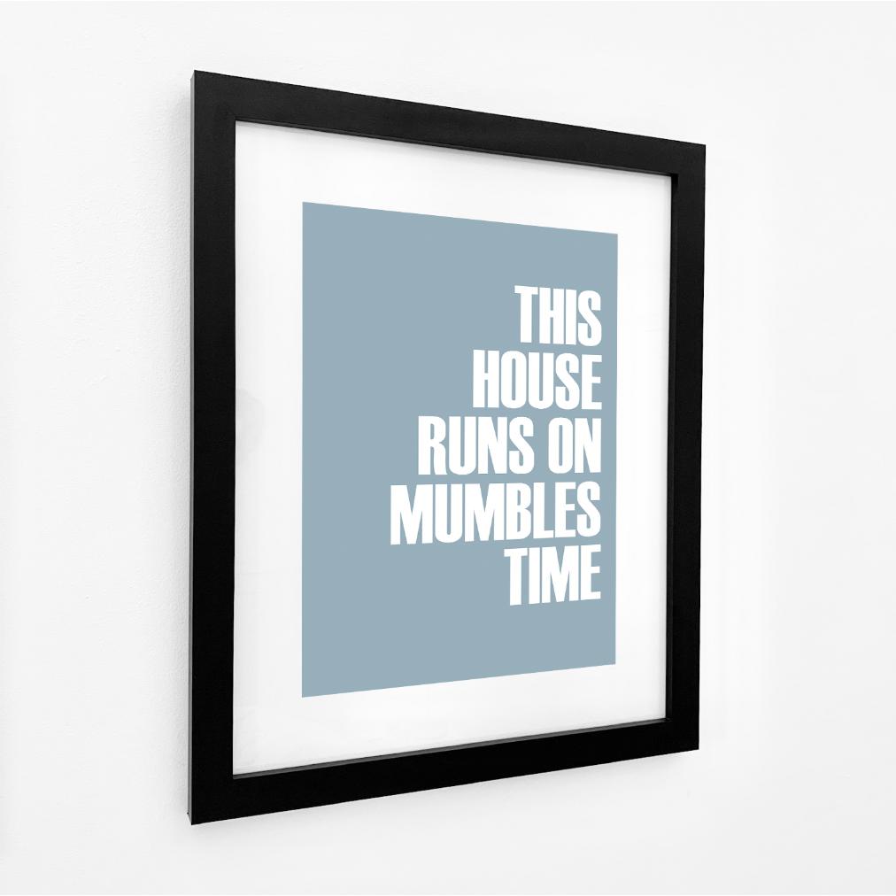 Mumbles Time Typographic Print-SeaKisses