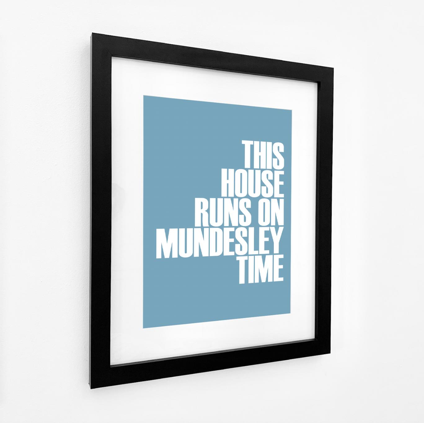 Mundesley Time Typographic Print-SeaKisses