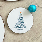 Coastal Christmas Coaster-SeaKisses