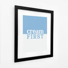 Cream First Typographic Print-SeaKisses