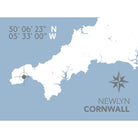 Newlyn Coastal Map Print-SeaKisses