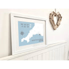 Newton Ferrers Coastal Map Print-SeaKisses