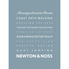 Newton & Noss Typographic Print-SeaKisses