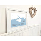 Newtown Coastal Map Print-SeaKisses