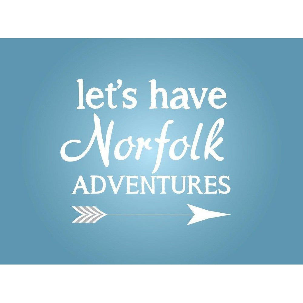 Norfolk Adventures Typographic Print-SeaKisses