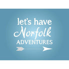 Norfolk Adventures Typographic Print-SeaKisses