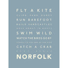 Norfolk Days Typographic Print-SeaKisses