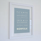 Norfolk Days Typographic Print-SeaKisses