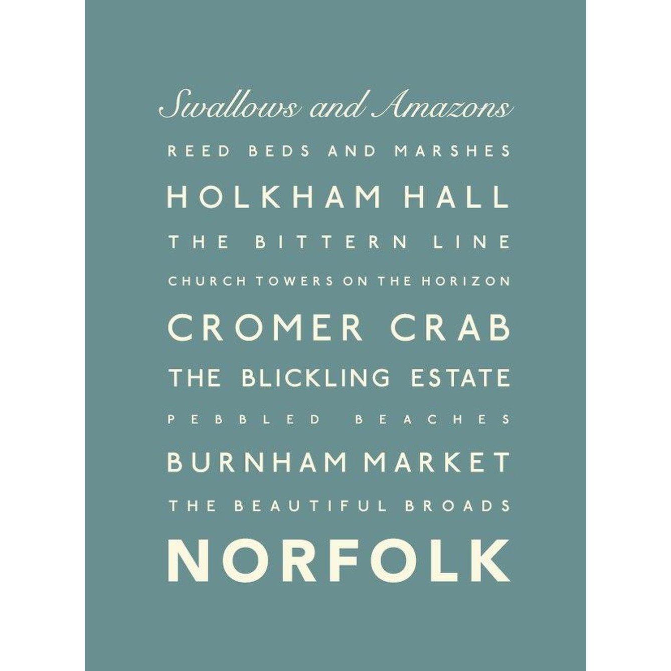 Norfolk Typographic Print-SeaKisses