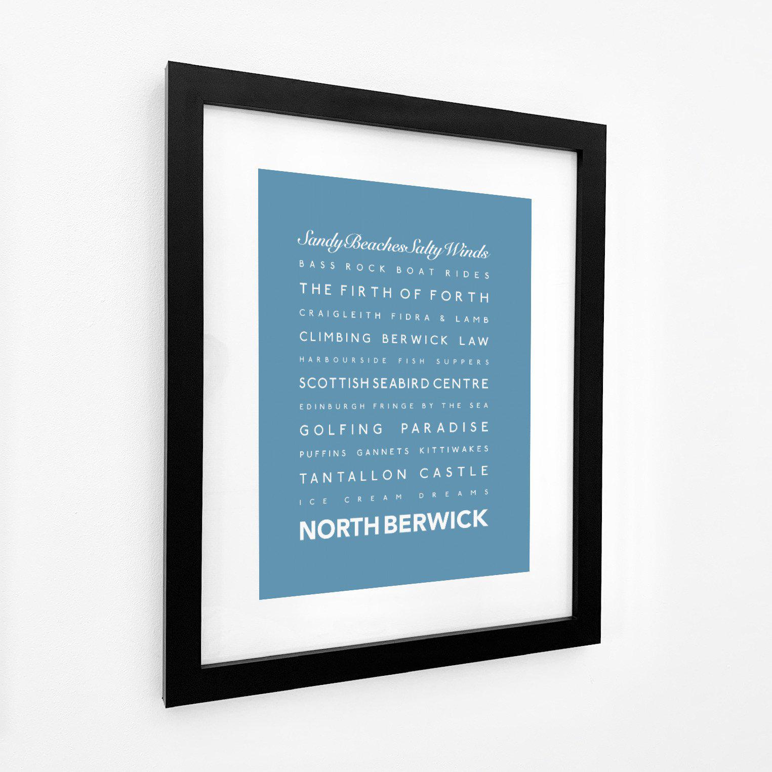 North Berwick Typographic Print-SeaKisses