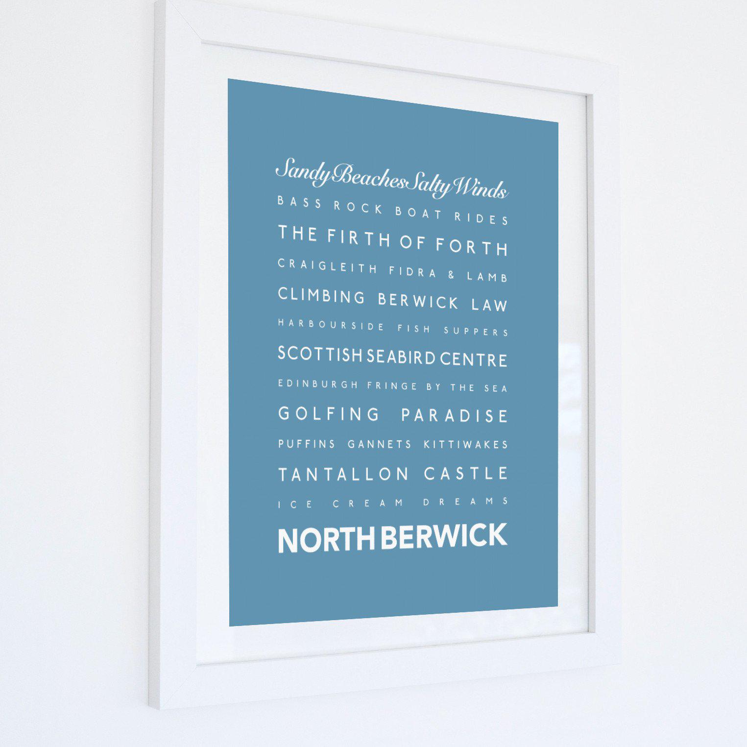 North Berwick Typographic Print-SeaKisses