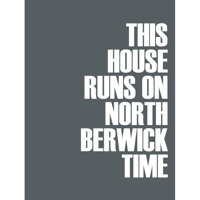 North Berwick Time Typographic Print-SeaKisses