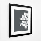 North Berwick Time Typographic Print-SeaKisses