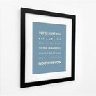 North Devon Typographic Print-SeaKisses