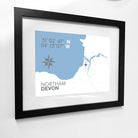 Northam Coastal Map Print-SeaKisses