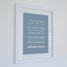 Northamptonshire Typographic Print-SeaKisses