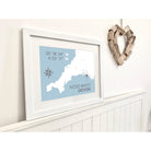 Noss Mayo Coastal Map Print-SeaKisses