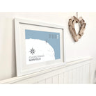 Overstrand Coastal Map Print-SeaKisses