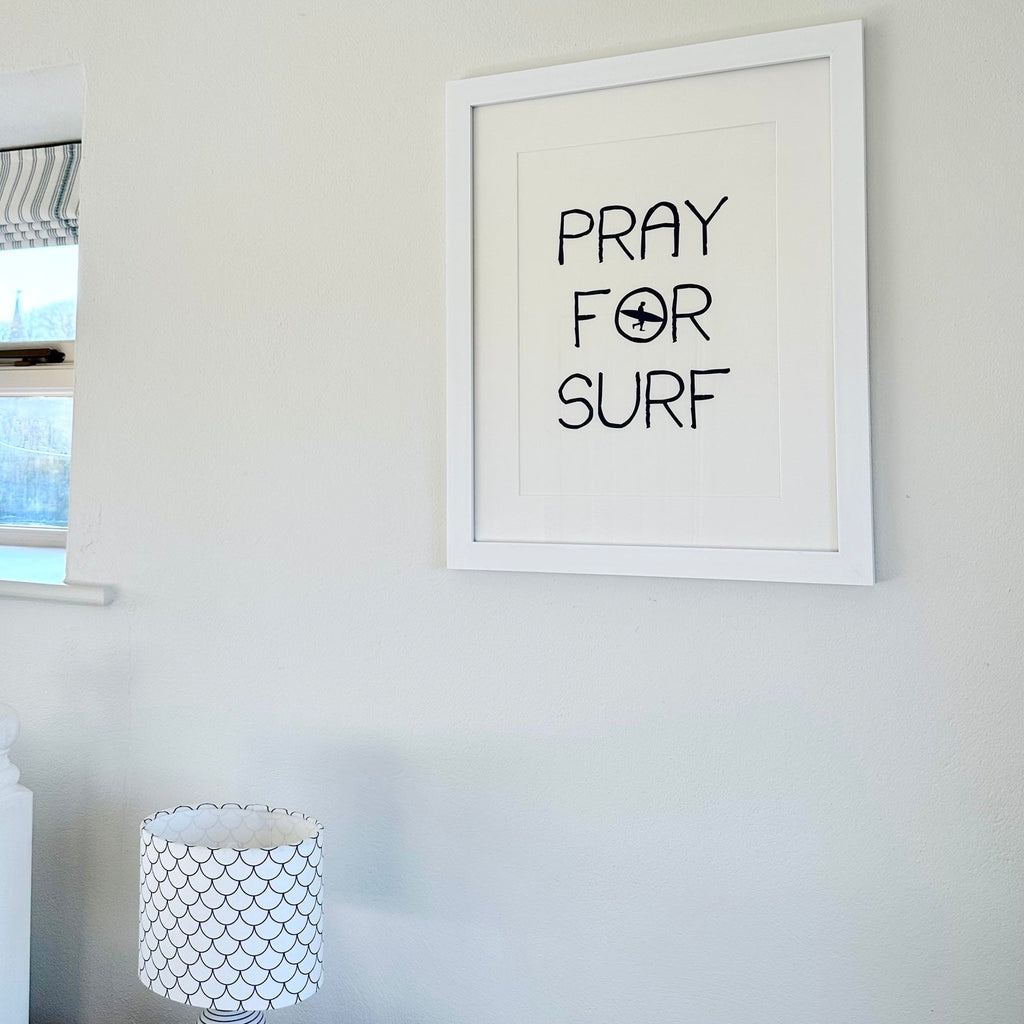 PRAY FOR SURF Typographic Print-SeaKisses