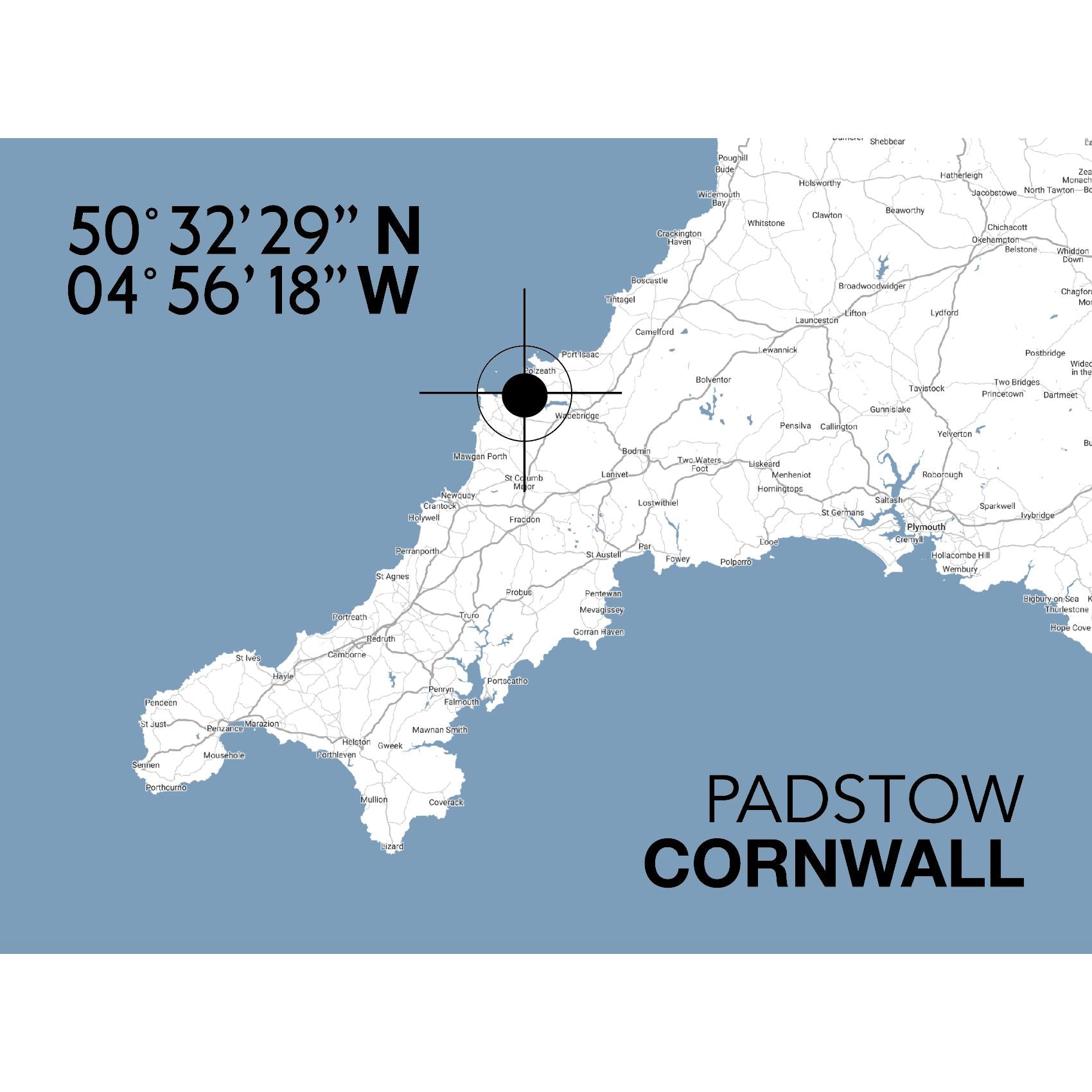 Padstow Landmark Map-SeaKisses