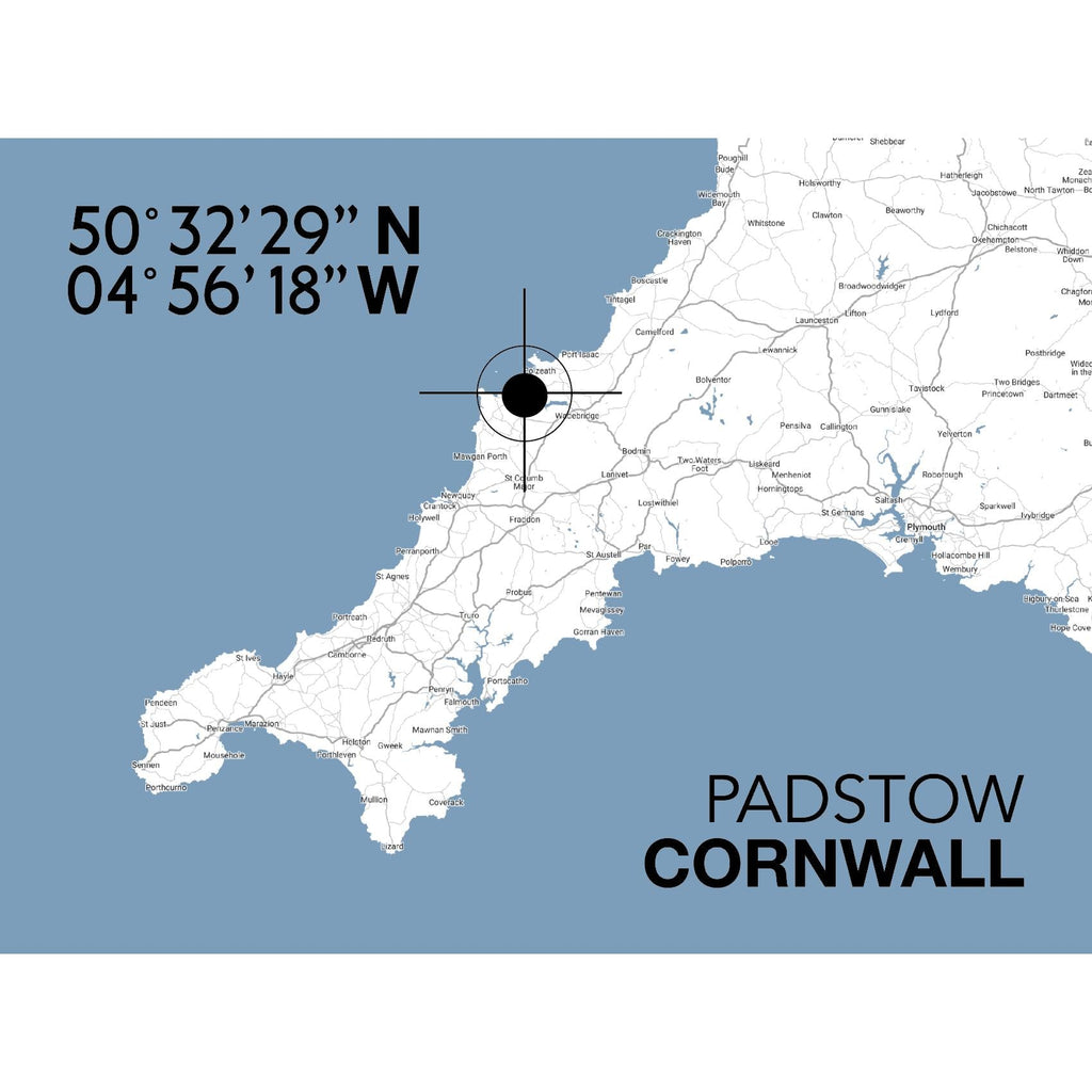 Padstow Landmark Map-SeaKisses