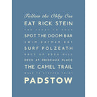 Padstow Typographic Print-SeaKisses