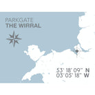 Parkgate Coastal Map Print-SeaKisses