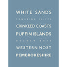 Pembrokeshire Typographic Print-SeaKisses