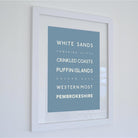 Pembrokeshire Typographic Print-SeaKisses