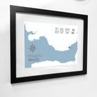 Penarth Coastal Map Print-SeaKisses