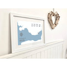 Penarth Coastal Map Print-SeaKisses