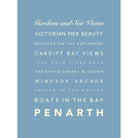 Penarth Typographic Print-SeaKisses