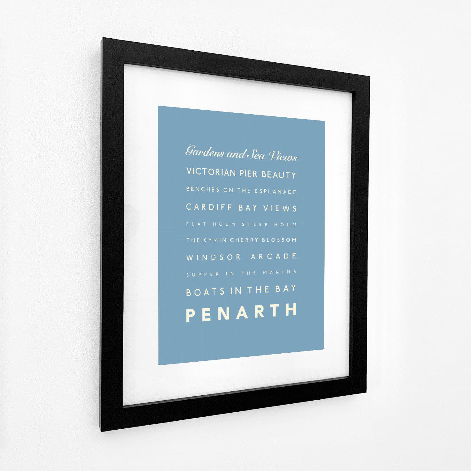 Penarth Typographic Print-SeaKisses