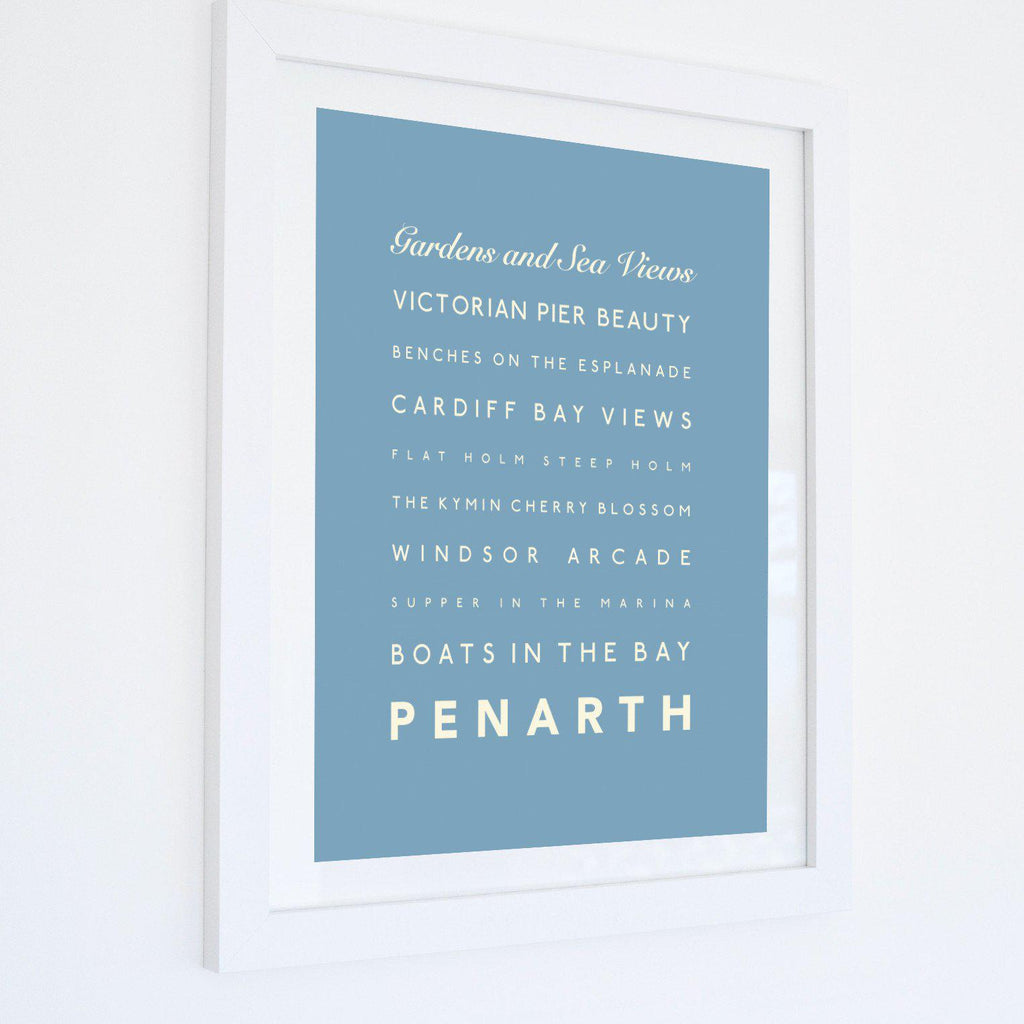 Penarth Typographic Print-SeaKisses