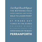 Perranporth Typographic Print-SeaKisses