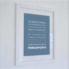 Perranporth Typographic Print-SeaKisses