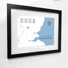 Pitlochry Coastal Map Print-SeaKisses