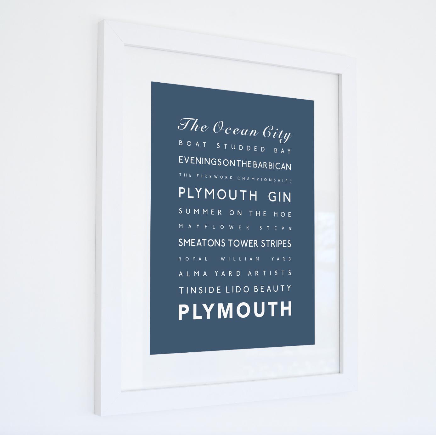 Plymouth Typographic Print-SeaKisses