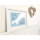 Polperro Coastal Map Print-SeaKisses